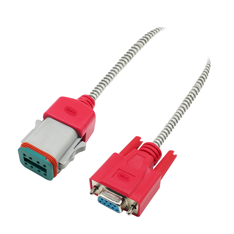 Amphenol connector to D-sub 9pins connector cable